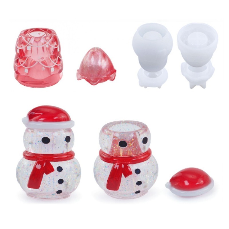Christmas Storage Jar Epoxy Re - Craft Embellishment Storage recension och pris