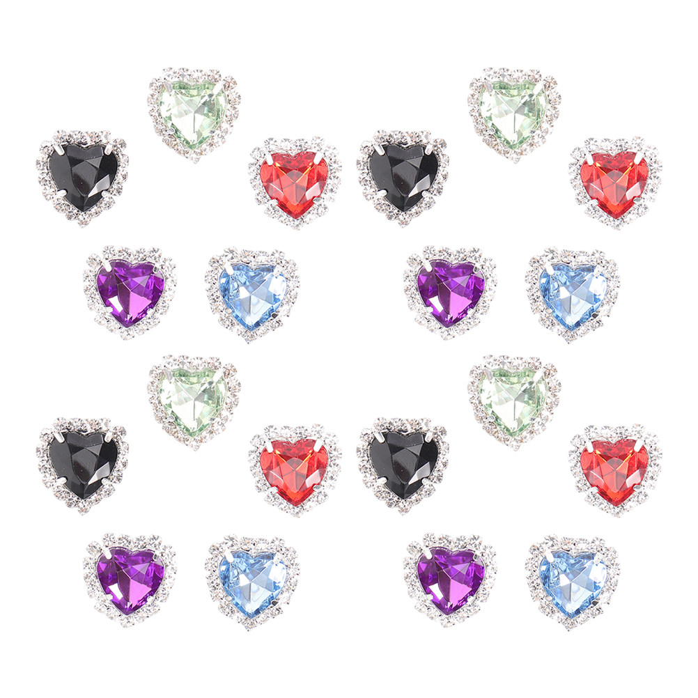30Pcs Heart Rhinestones Sew-on - Sew On Rhinestone recension och pris