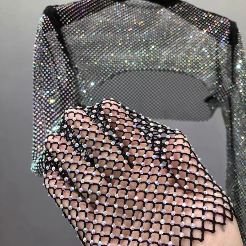 50x120cm Sewing Rhinestones Me - Crystal Mesh Fabric recension och pris