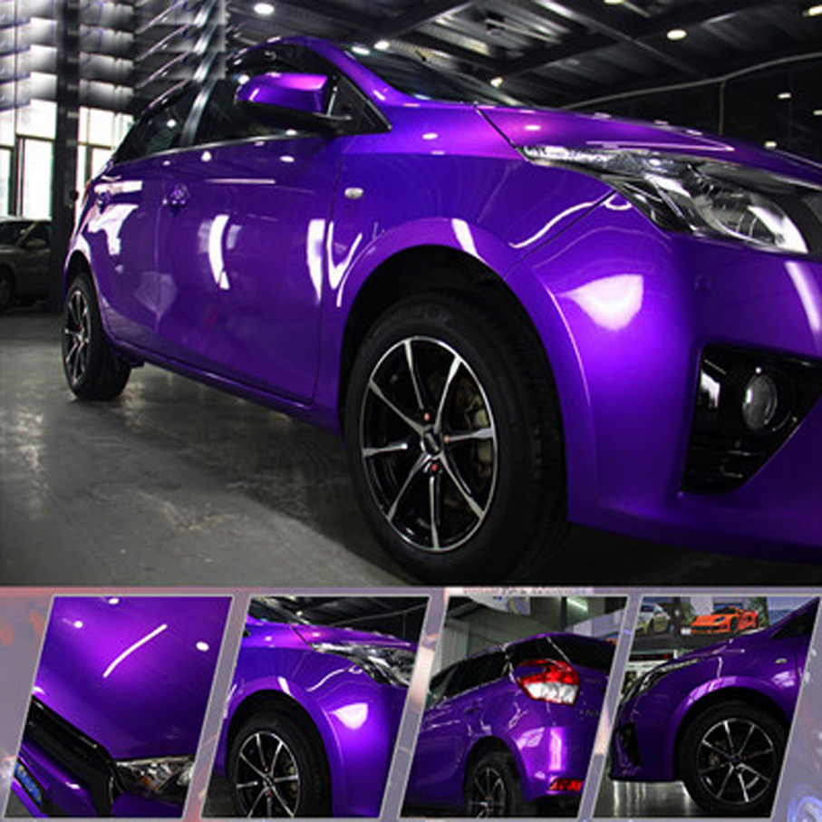 Premium Gloss Metal Candy Purp - Glitter Vinyl Roll recension och pris