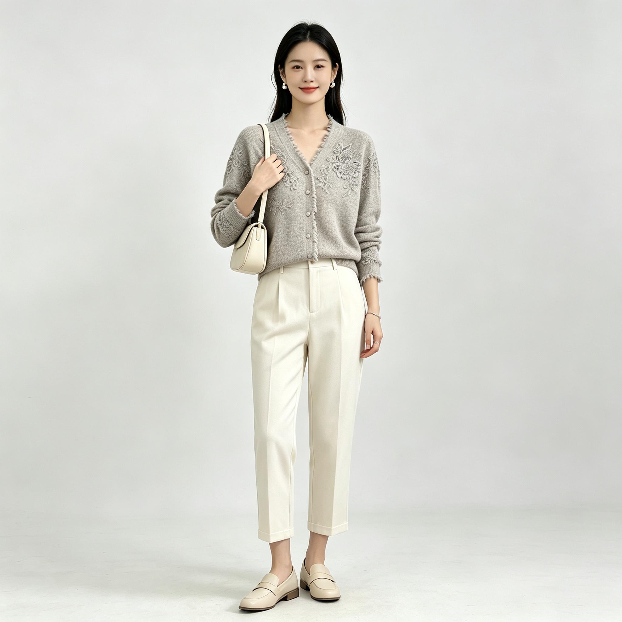 Women V‑Neck Knit Cardigan Flo - Tassel Fringe Trim recension och pris