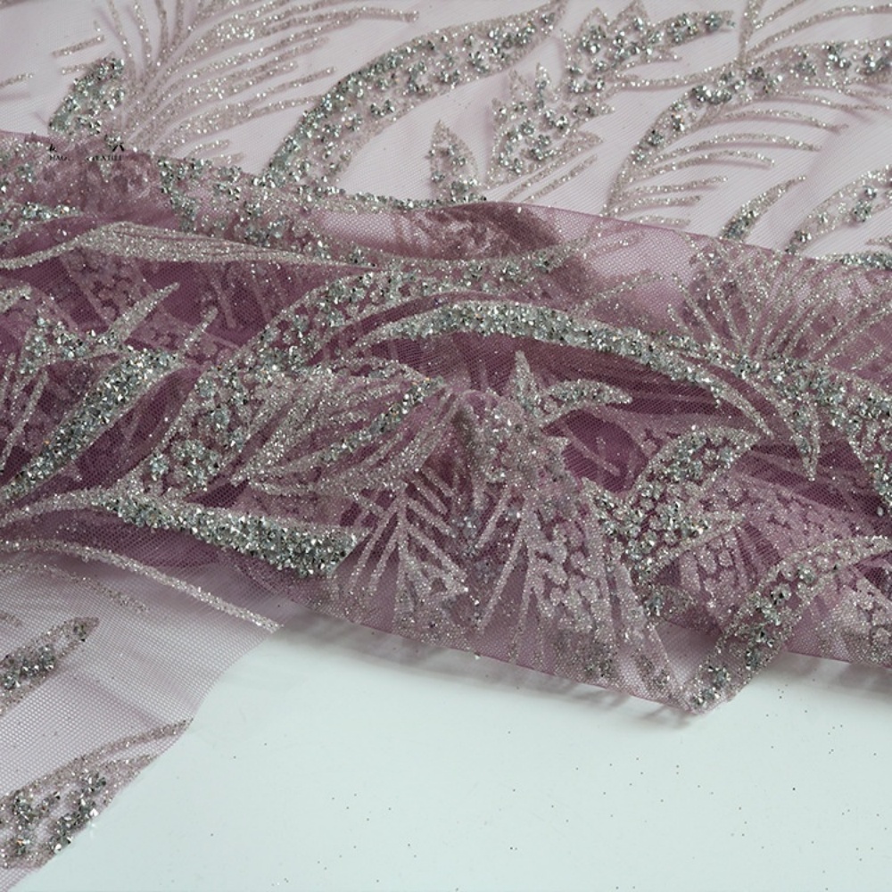 10 Hot Stamping Powder Pattern - Crystal Mesh Fabric recension och pris