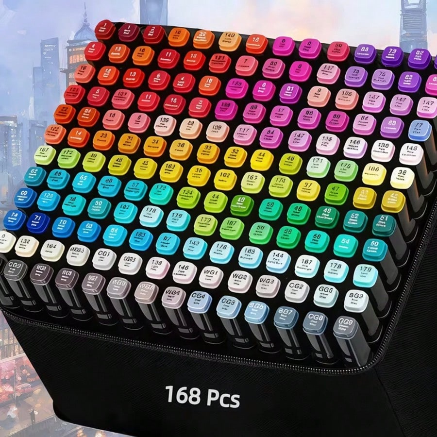168 Colors Alcohol Markers Set - Copic Marker Sketch recension och pris